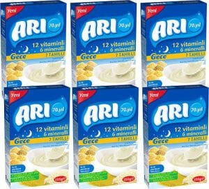 Arı Mama Gece 250 gr 6lı Paket 7 Tahıllı Sütlü Pirinç Unu