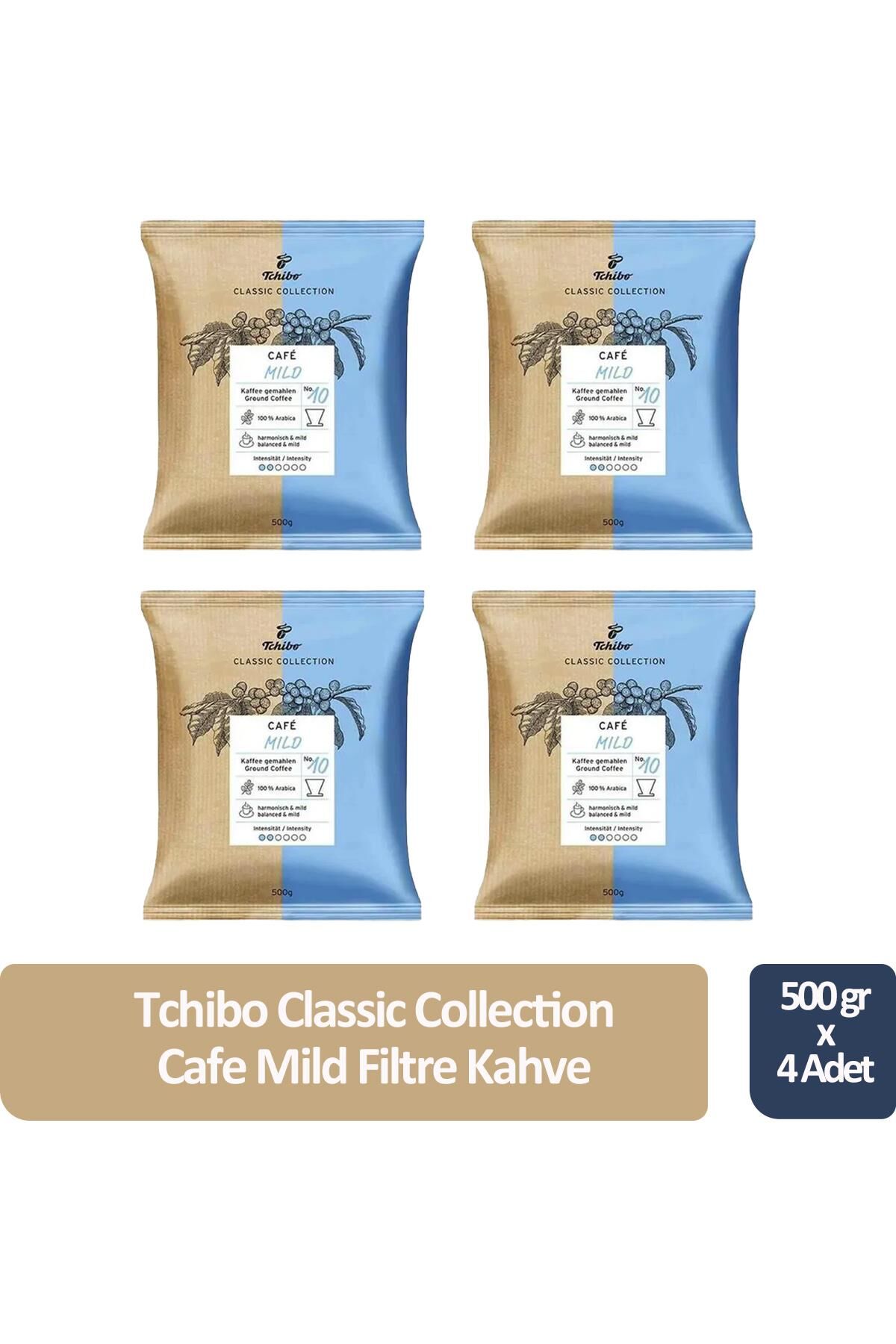 Tchibo Classic Cafe Mild Filtre Kahve 500 gr x 4 Adet
