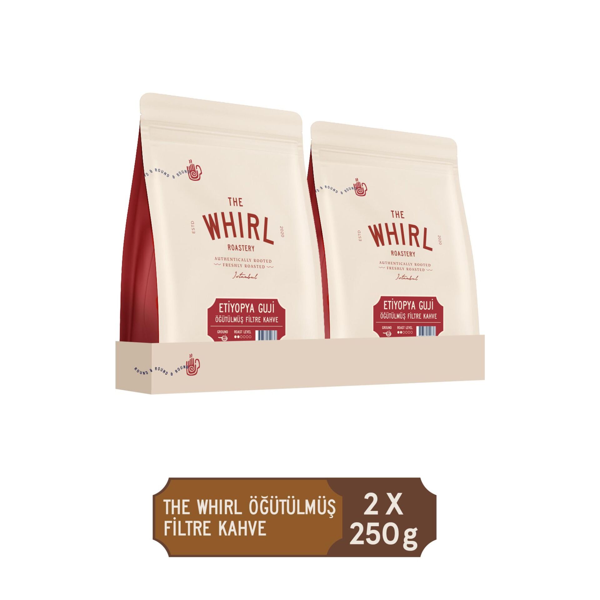 The Whirl Etiyopya Guji Öğütülmüş Filtre Kah 250 gr x 2 Adet