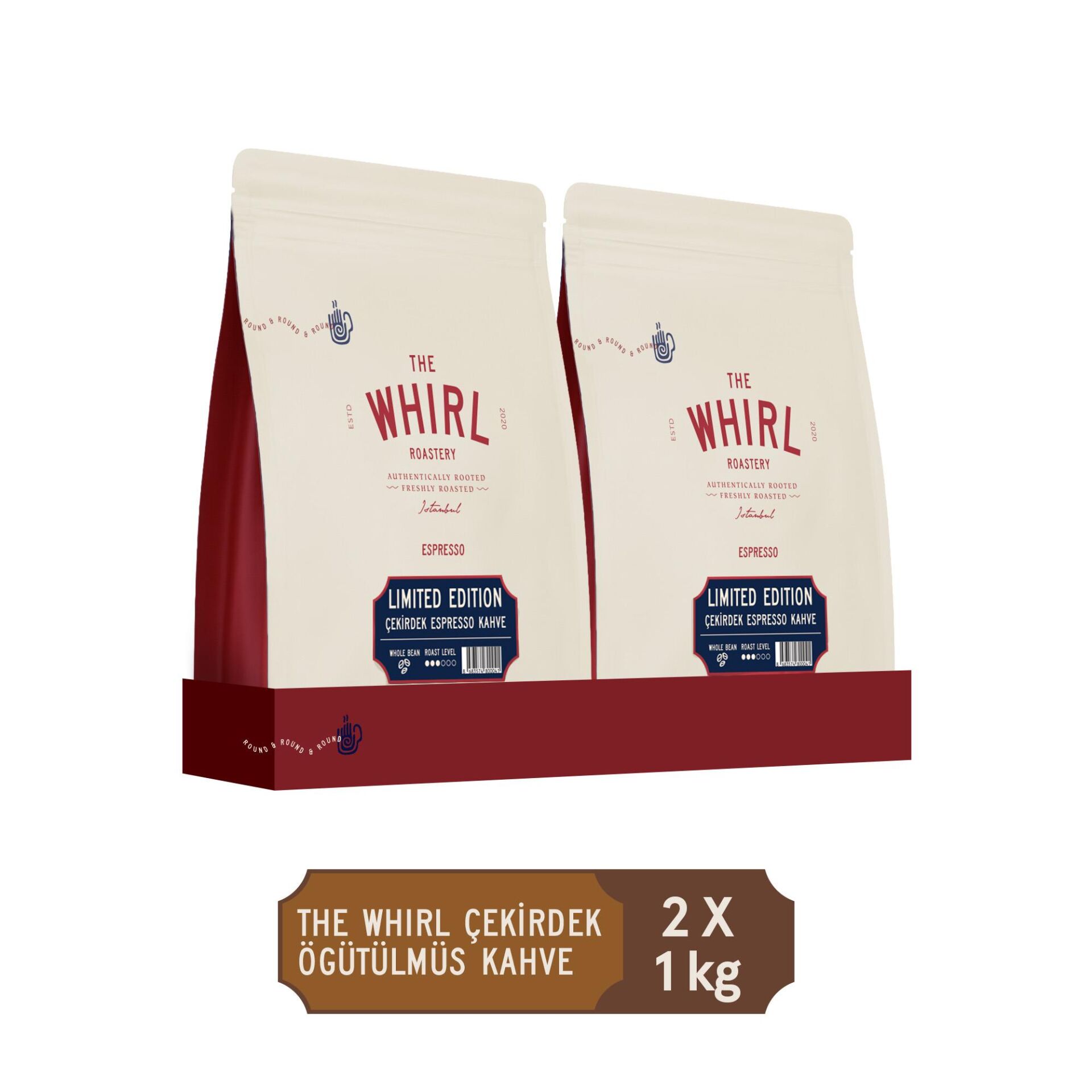 The Whirl Limited Edition Çekirdek Espresso Kahve 1 kg x 2 Adet