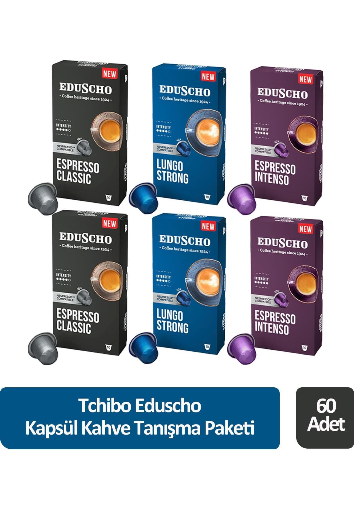 Eduscho Kapsül Kahve Tanışma Paketi 60 Kapsül