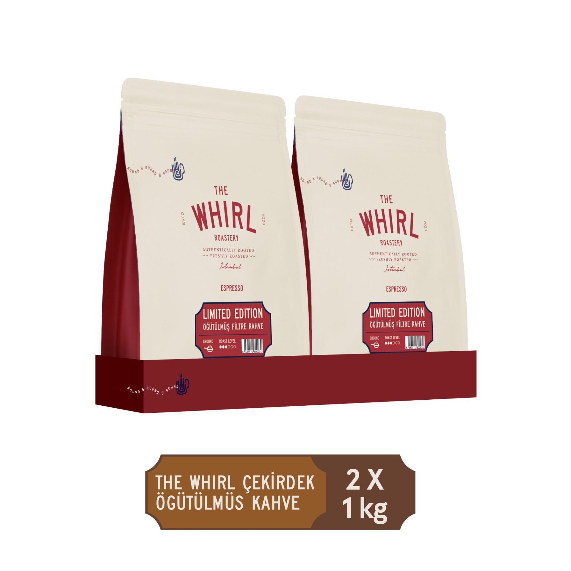 The Whirl Limited Edition Öğütülmüş Filtre Kahve 1 kg x 2 Adet