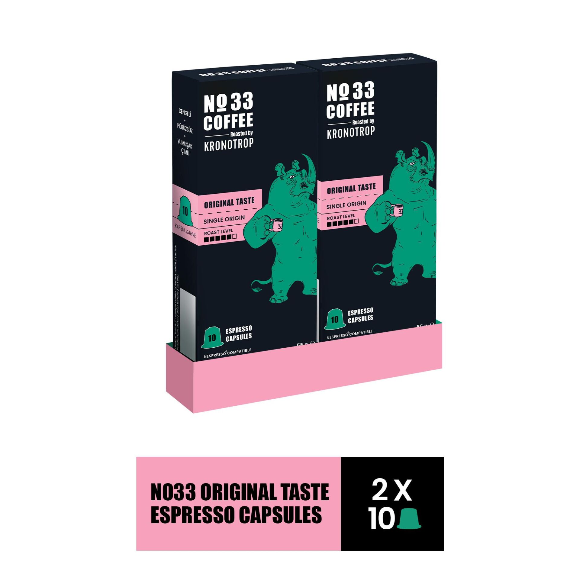 No 33 Espresso Orginal Tat Kapsül 55 gr x 2 Adet