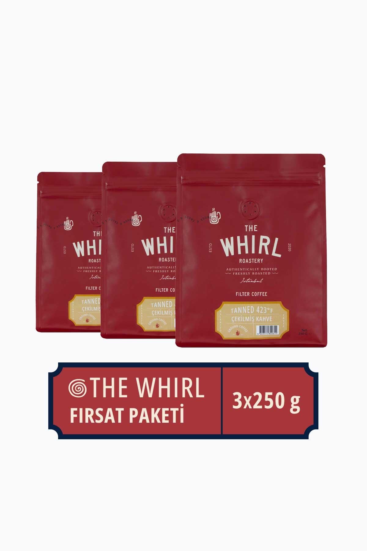 The Whirl Filtre Tanned 423°F Çekilmiş Kahve 3'lü Fırsat Paketi