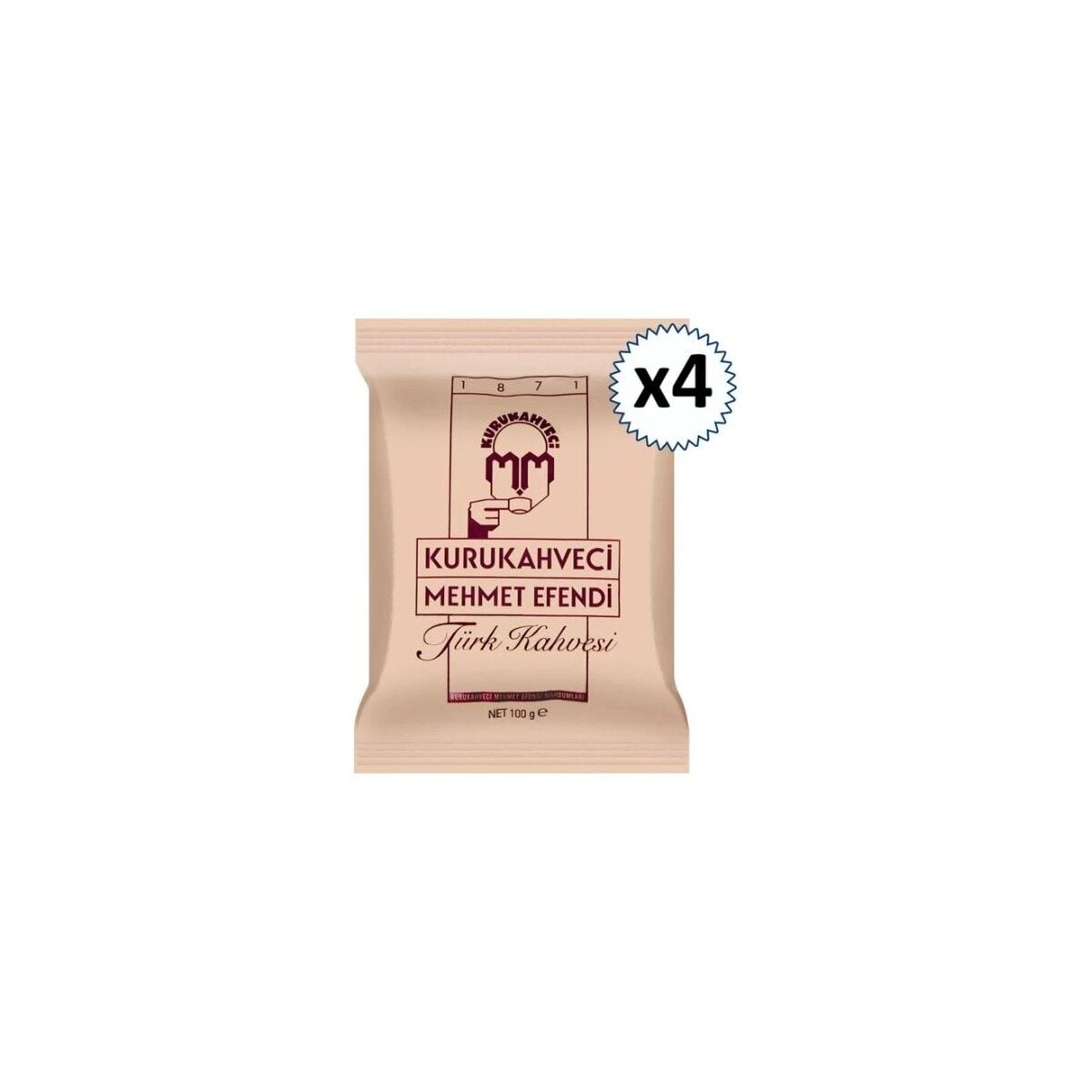 Mehmet Efendi Türk Kahvesi 100 gr x 4 Adet