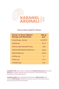 Melwiss Chocolate Karamel Aromalı Tatlı Sos 330 gr - Waffle & Krep & Pankek Sosu x 4 Adet