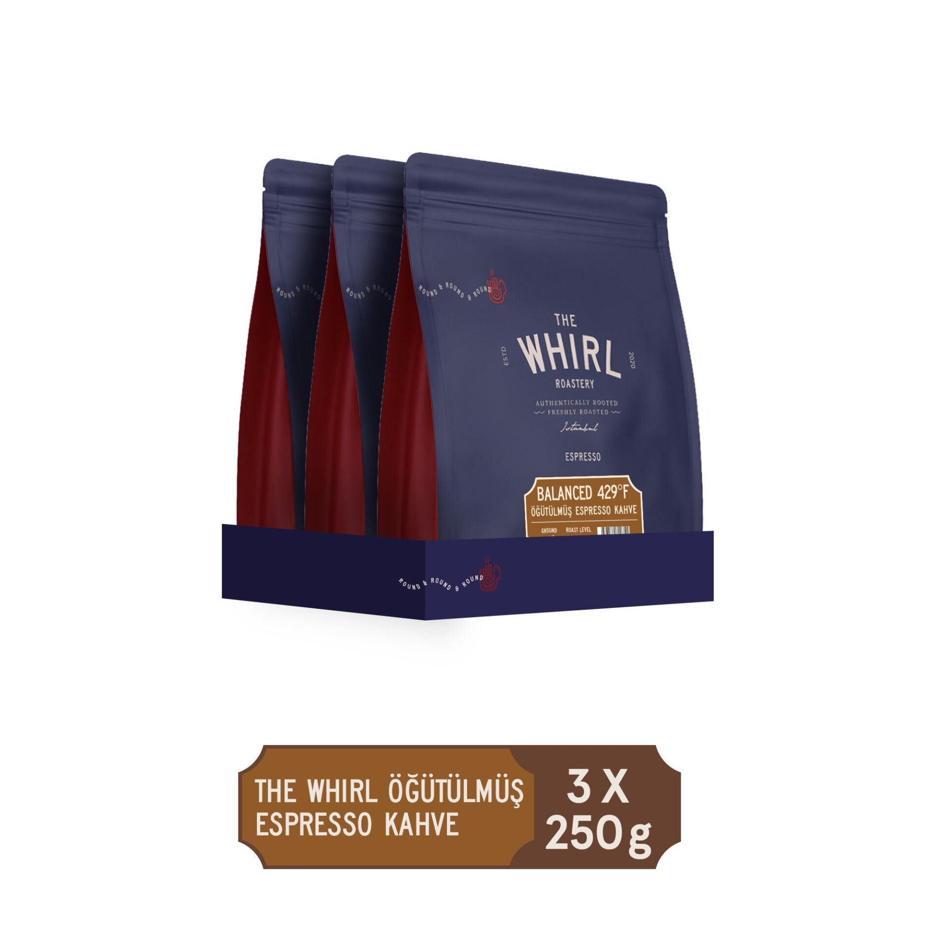 The Whirl Balanced 429°F Öğütülmüş Filtre Kahve 250 gr x 3 Adet