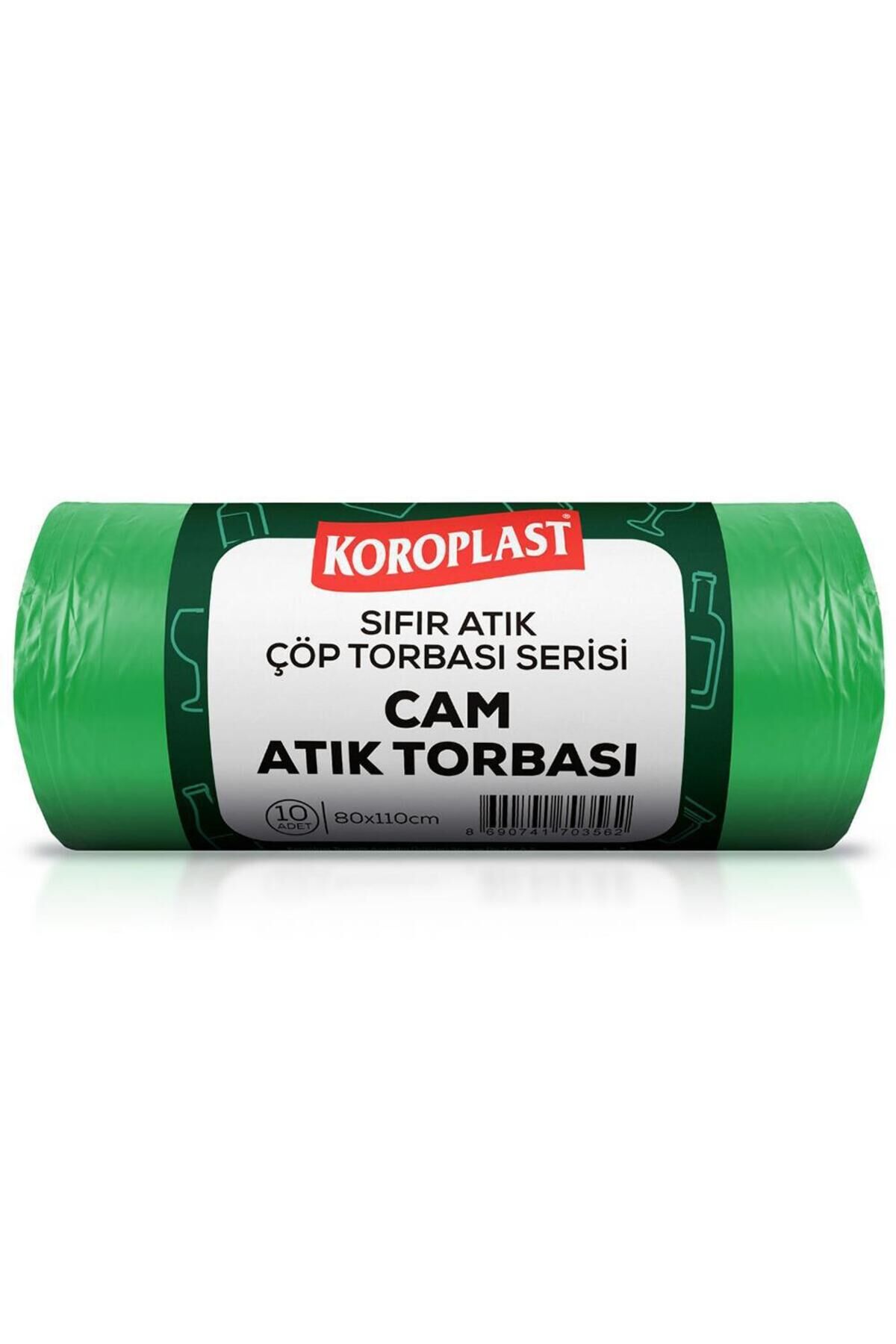 Cam Atık Torbası 80 x 110 cm Yeşil - 10 Adet