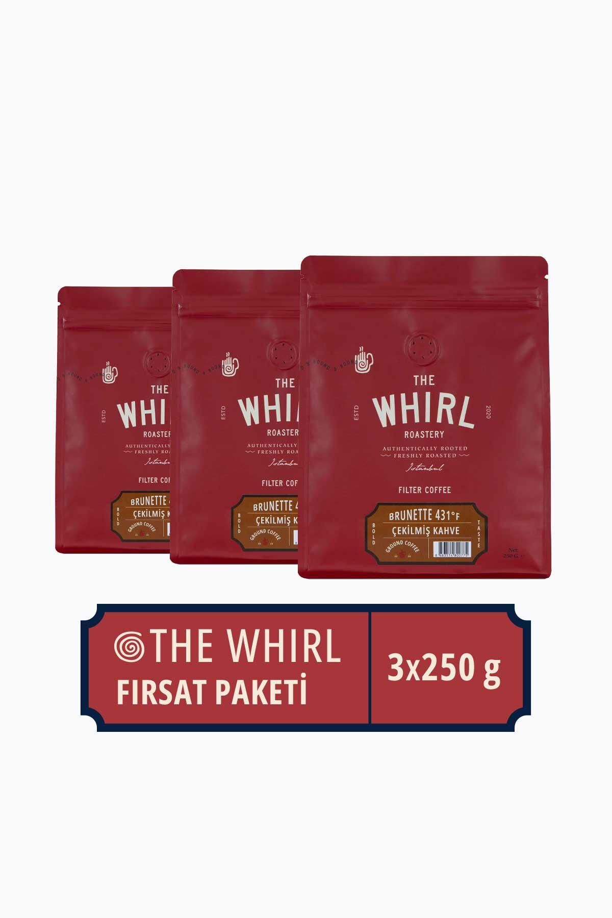 The Whirl Filtre Brunette 431°F Çekilmiş Kahve 3'lü Tanışma Paketi