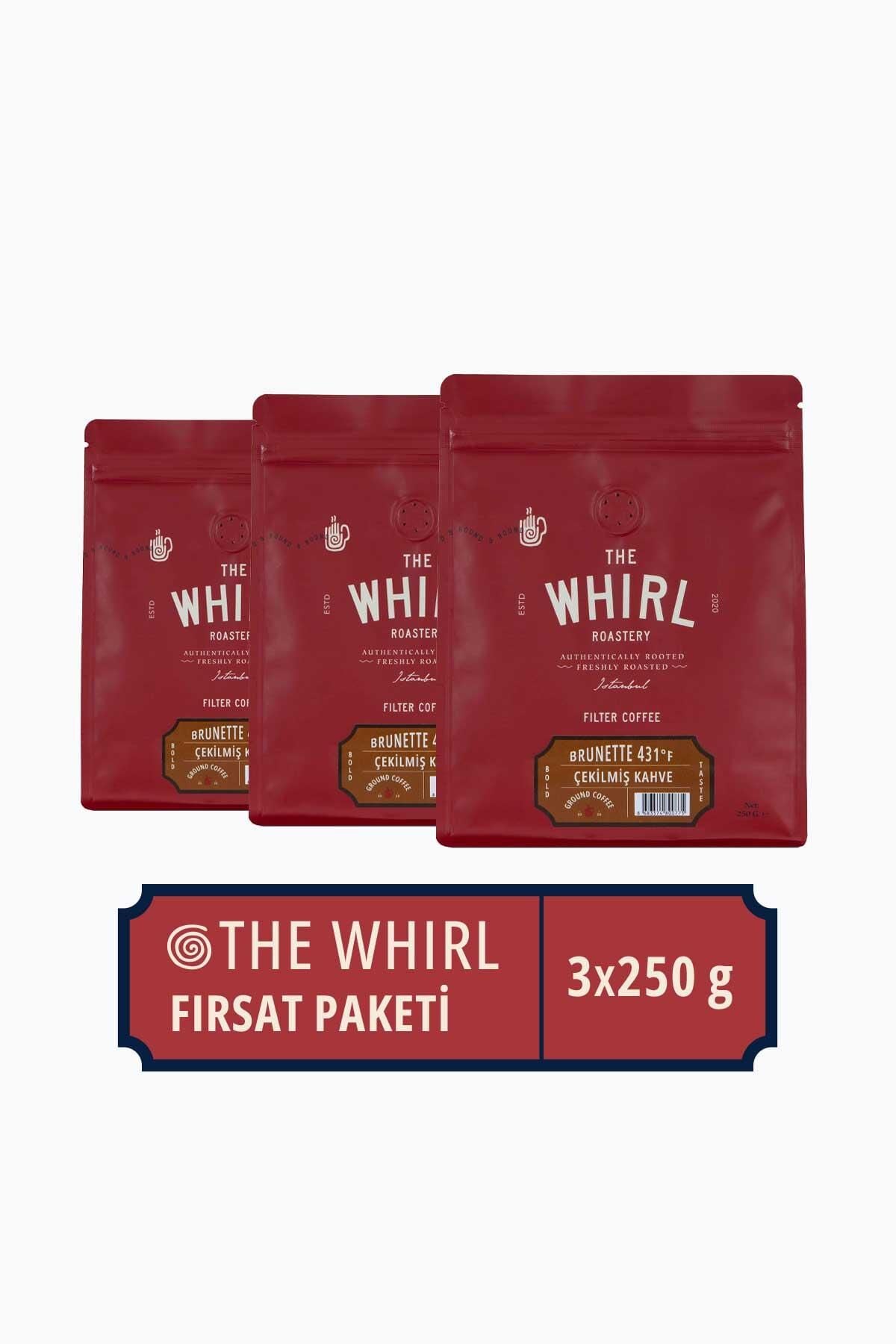 The Whirl Filtre Brunette 431°F Çekilmiş Kahve 3'lü Tanışma Paketi