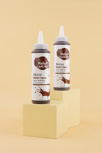 Melwiss Chocolate Bitter Tatlı Sos 330 g - Waffle & Krep & Pankek Sosu x 4 Adet