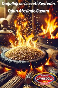 Odun Ateşinde Kavrulmuş Susam 1 Kg
