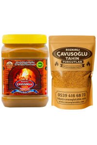 Odun Ateşinde Kavrulmuş Kepekli Bozkır Tahini 930g + Odun Ateşinde Kavrulmuş Susam 1000g