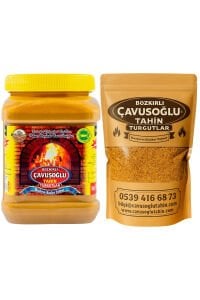 Odun Ateşinde Kavrulmuş Kepeksiz Bozkır Tahini 930g + Odun Ateşinde Kavrulmuş Susam 1000g
