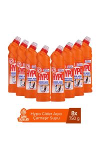 HYPO GİDER AÇICI ÇAMAŞIR SUYU ÇAM TAZELİĞİ 750 GR x 8 ADET