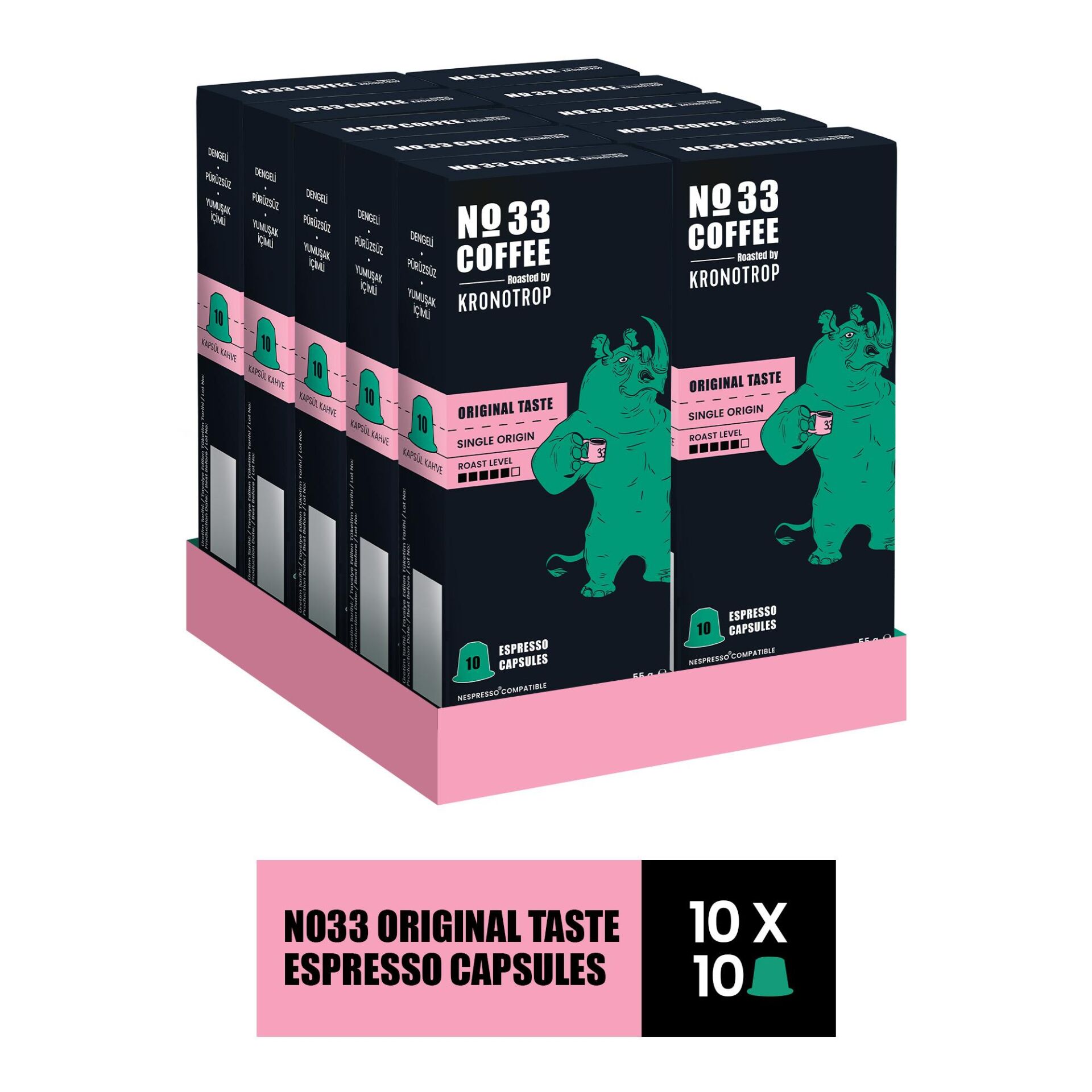 No 33 Espresso Orginal Tat Kapsül 55 gr x 10 Adet