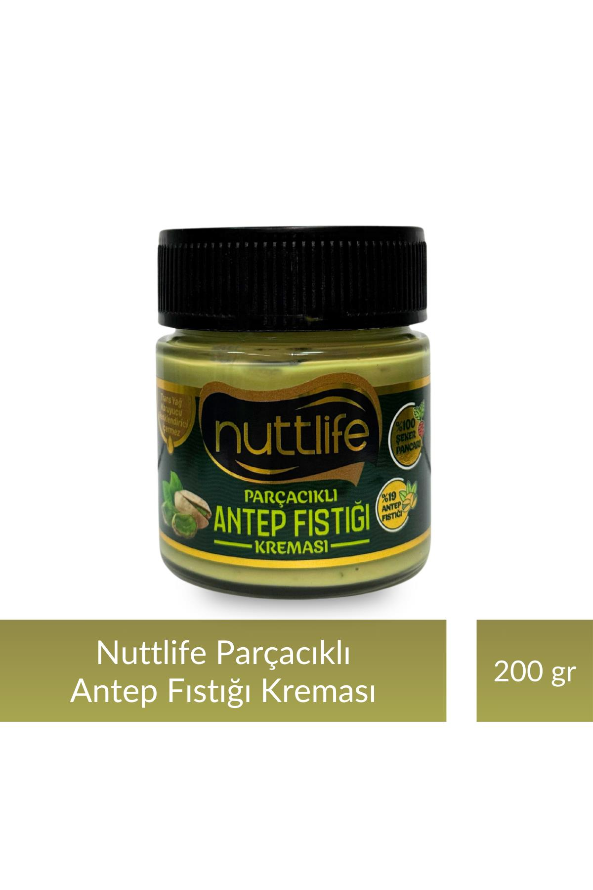 Nuttlife Parçacıklı Antep Fıstığı Kreması 200 gr