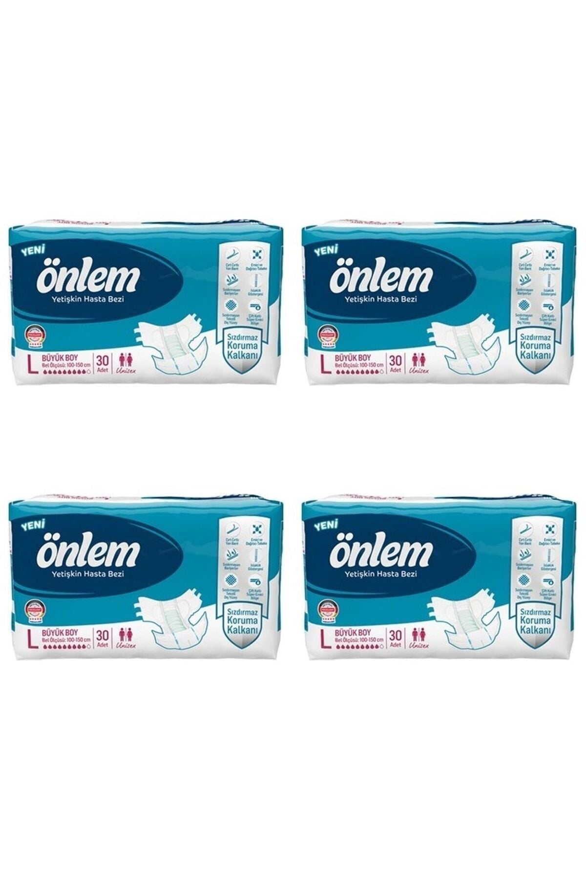 Belbantlı Yetişkin Bezi 120 Adet Large Büyük Boy