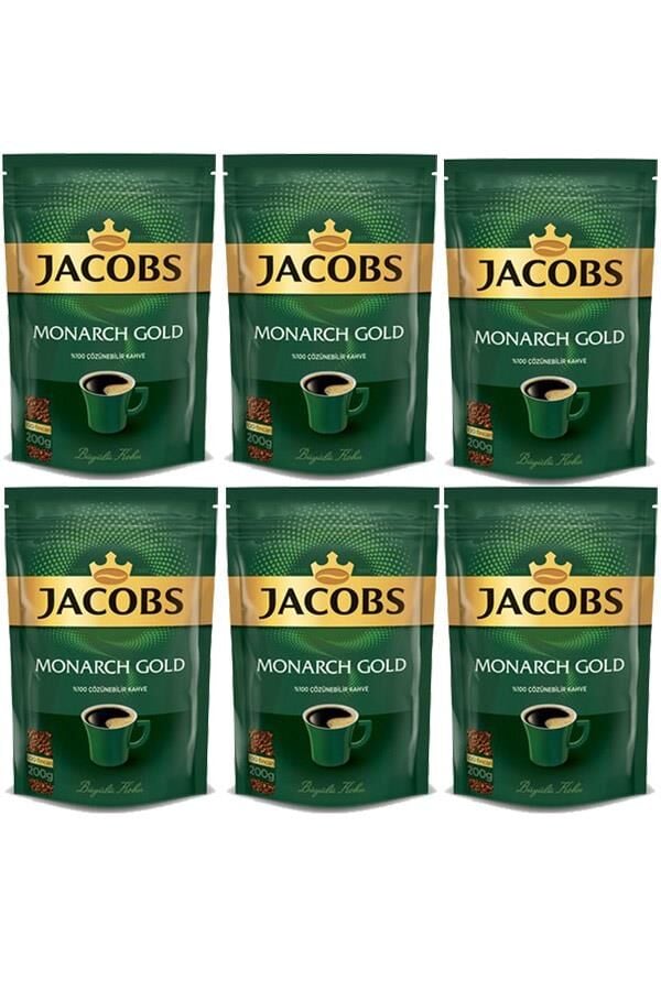 Jacobs Monarch Gold Kahve 1200 gr Eko Paket(200 gr x 6 Adet)