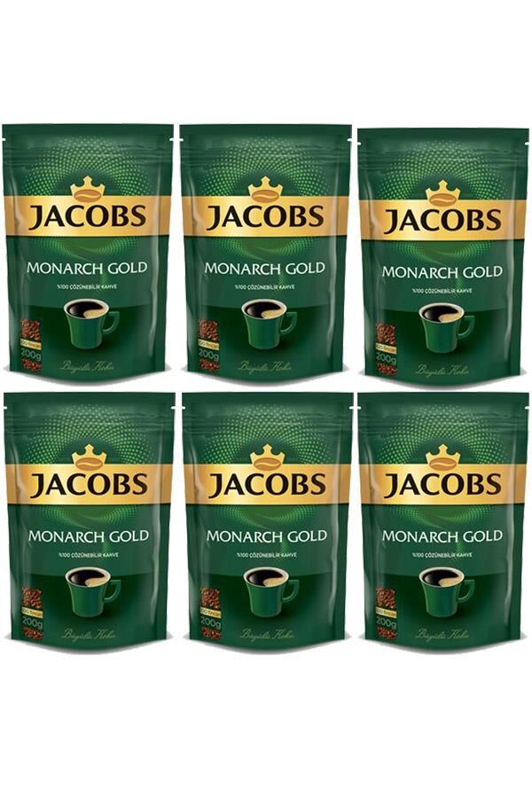 Jacobs Monarch Gold Kahve 1200 gr Eko Paket(200 gr x 6 Adet)