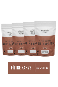 Kronotrop Drip Happens Filtre Çekirdek Kahve 250 gr x 4 Adet