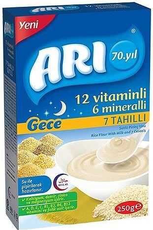 Arı Mama Gece 7 Tahıllı Sütlü Pirinç Unu 250 gr