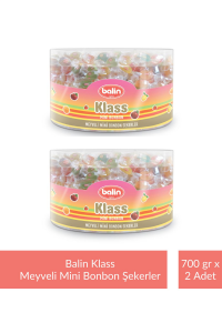 Balin Kutu Klass Meyveli Mini Bonbon Şekerler 700 gr x 2 Adet
