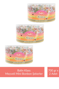 Balin Kutu Klass Meyveli Mini Bonbon Şekerler 700 gr x 3 Adet