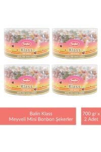 Balin Kutu Klass Meyveli Mini Bonbon Şekerler 700 gr x 8 Adet