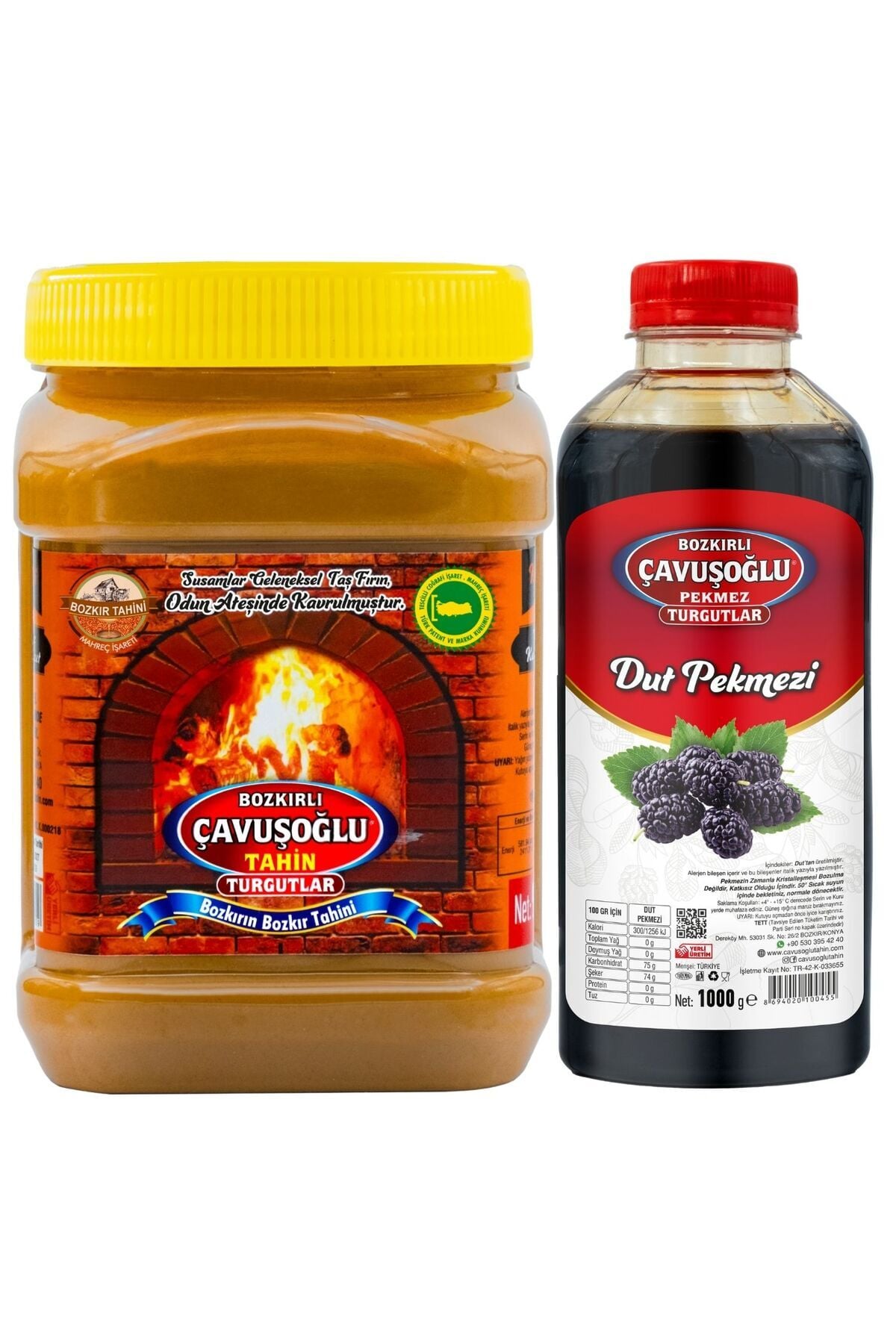 Çavuşoğlu Tahin Kepekli 930 gr + Çavuşoğlu Dut Pekmezi 1000 gr