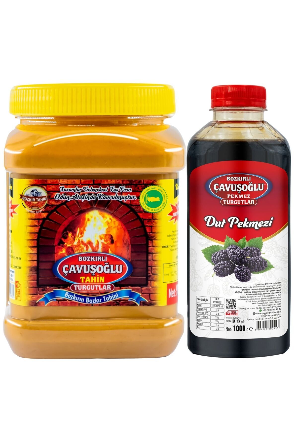 Çavuşoğlu Tahin Kepeksiz 930 gr + Çavuşoğlu Dut Pekmezi 1000 gr
