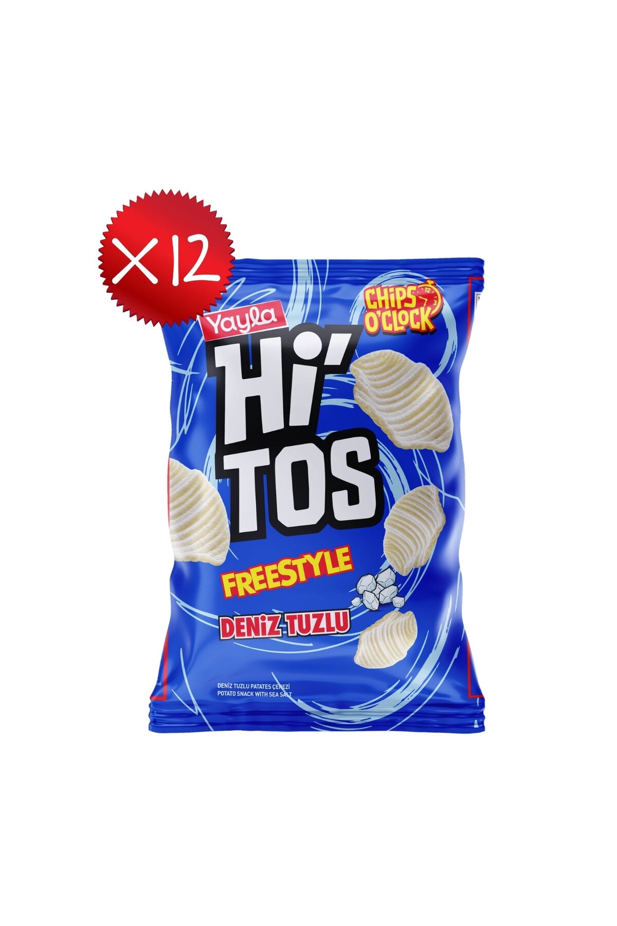 Yayla Hi'tos Freestyle Deniz Tuzlu Patates Çerezi 60 g x12