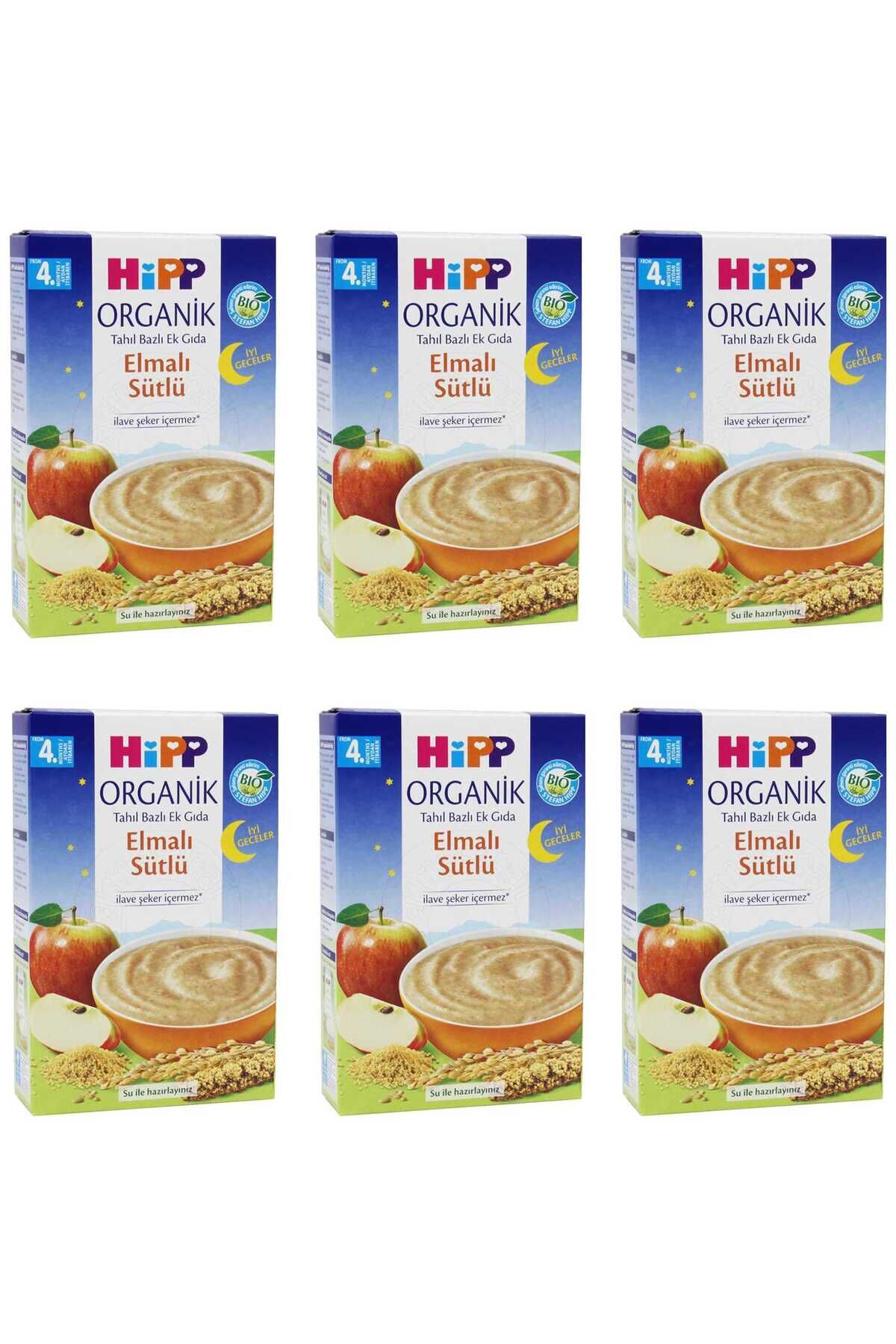 Organik İyi Geceler Elmalı Sütlü 4+ Ay Kaşık Maması 250 gr 6 ADET