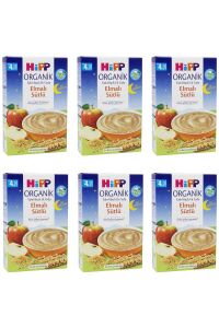 Organik İyi Geceler Elmalı Sütlü 4+ Ay Kaşık Maması 250 gr 6 ADET