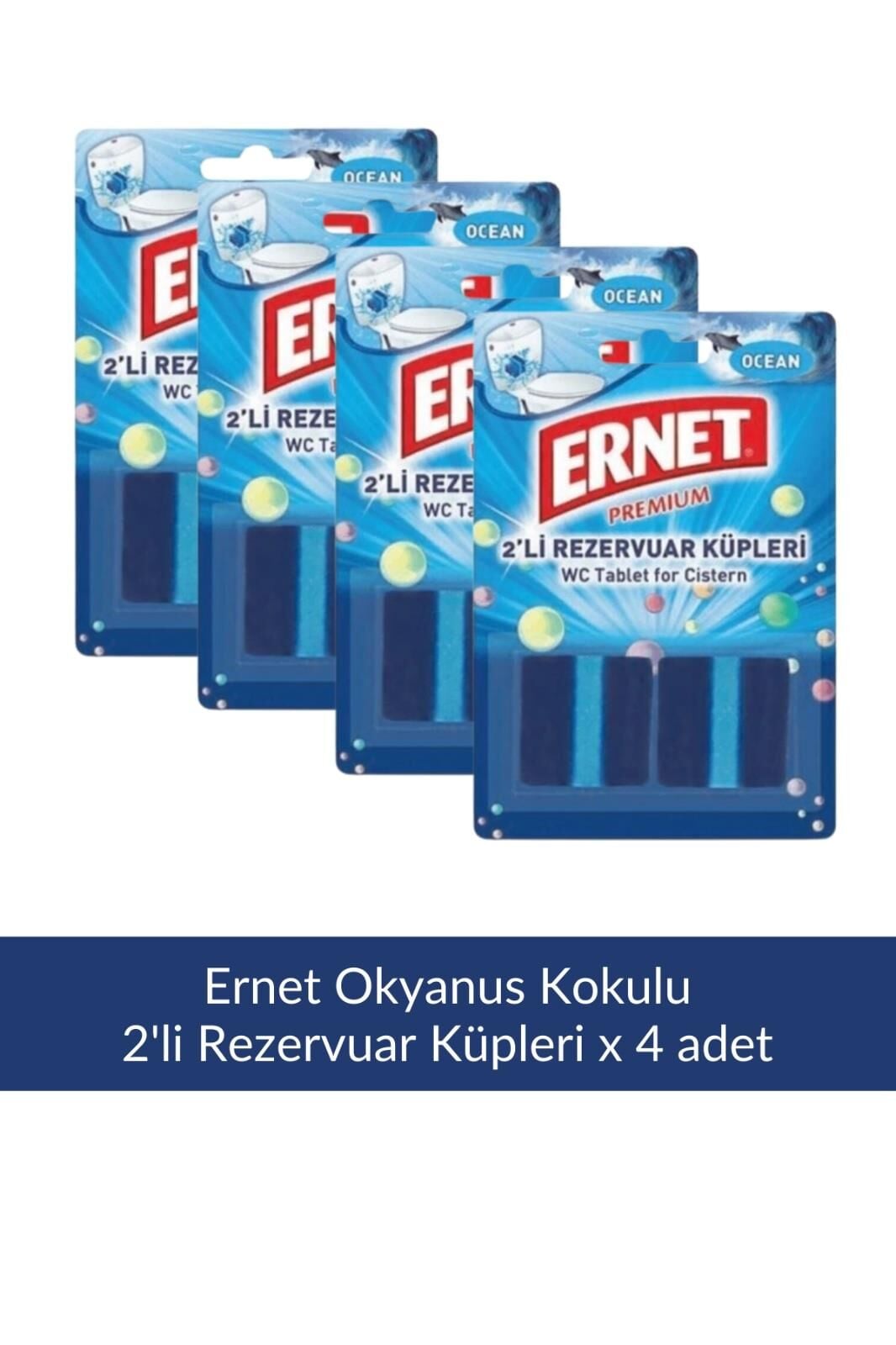 Ernet Rezervuar Blok Okyanus Kokulu 2'li x 4 Adet