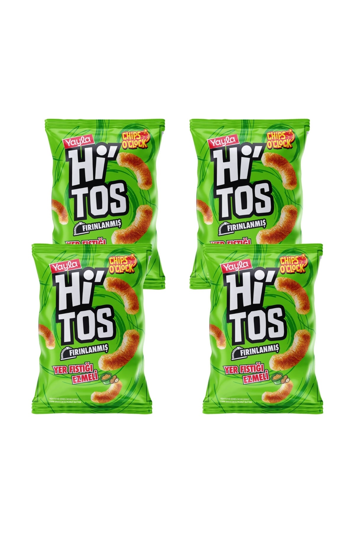 Yayla Hi'tos Yer Fıstığı Ezmeli Mısır Çerezi 100 g x4