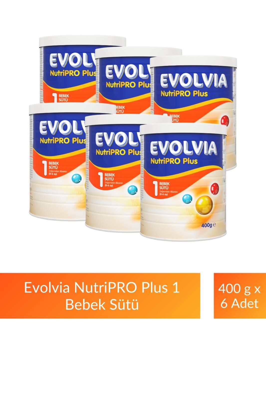 Evolvia NutriPro Plus 1 Bebek Maması 400 gr x 6 Adet
