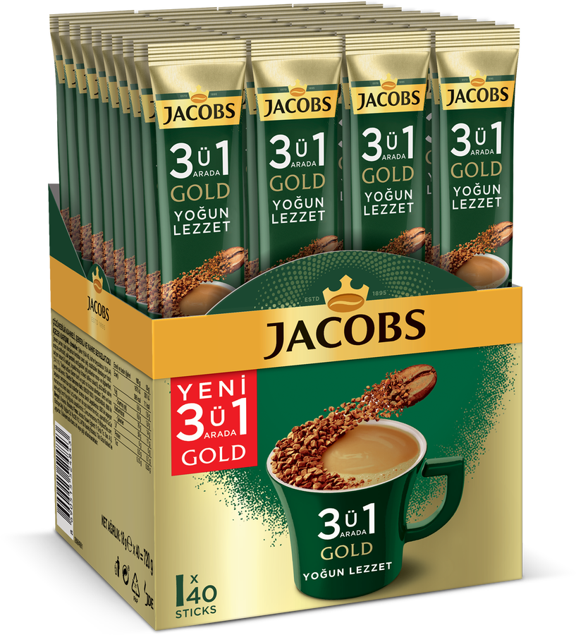 Jacobs YOĞUN 3ü1 arada  40 lı KUTU