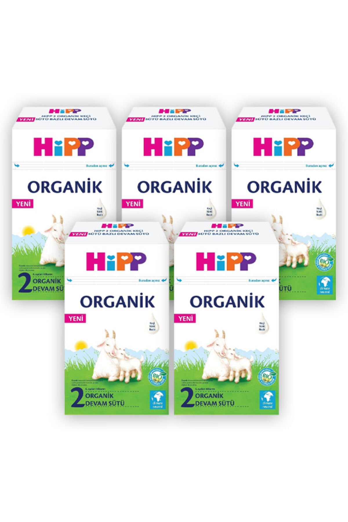 2 Organik Keçi Sütü Bazlı Devam Sütü 400 gr X 5 Adet