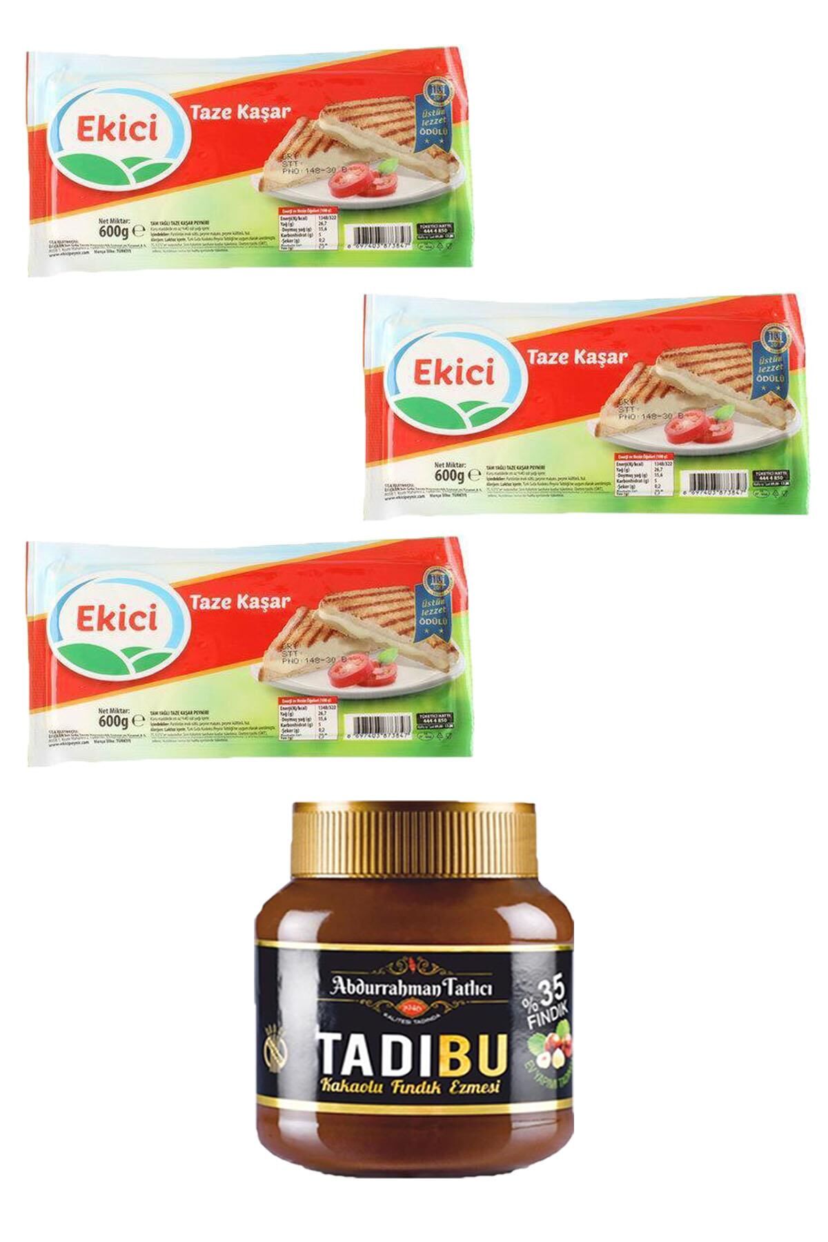 Abdurrahman Tatlıcı Tadıbu+Ekici Taze Kaşar Peyniri 600 g X 3 Adet