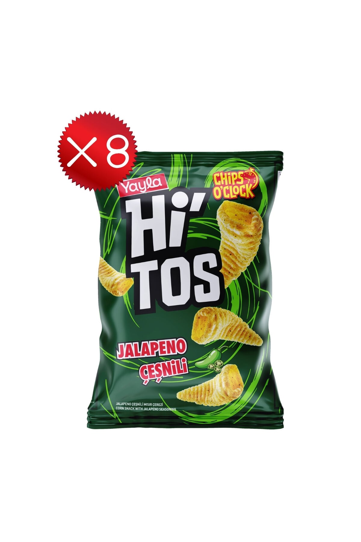 Yayla Hi'tos Jalapeno Çeşnili Mısır Çerezi 100 g x8