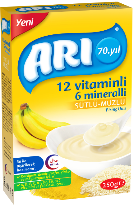 Arı Mama Sütlü Muzlu Pirinç Unu 250 gr