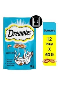 Dreamies Somonlu Kedi Ödül Maması 60 gr x 12 Adet