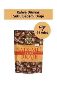 Kahve Dünyası Sütlü Badem Draje 60 gr x 24 Adet