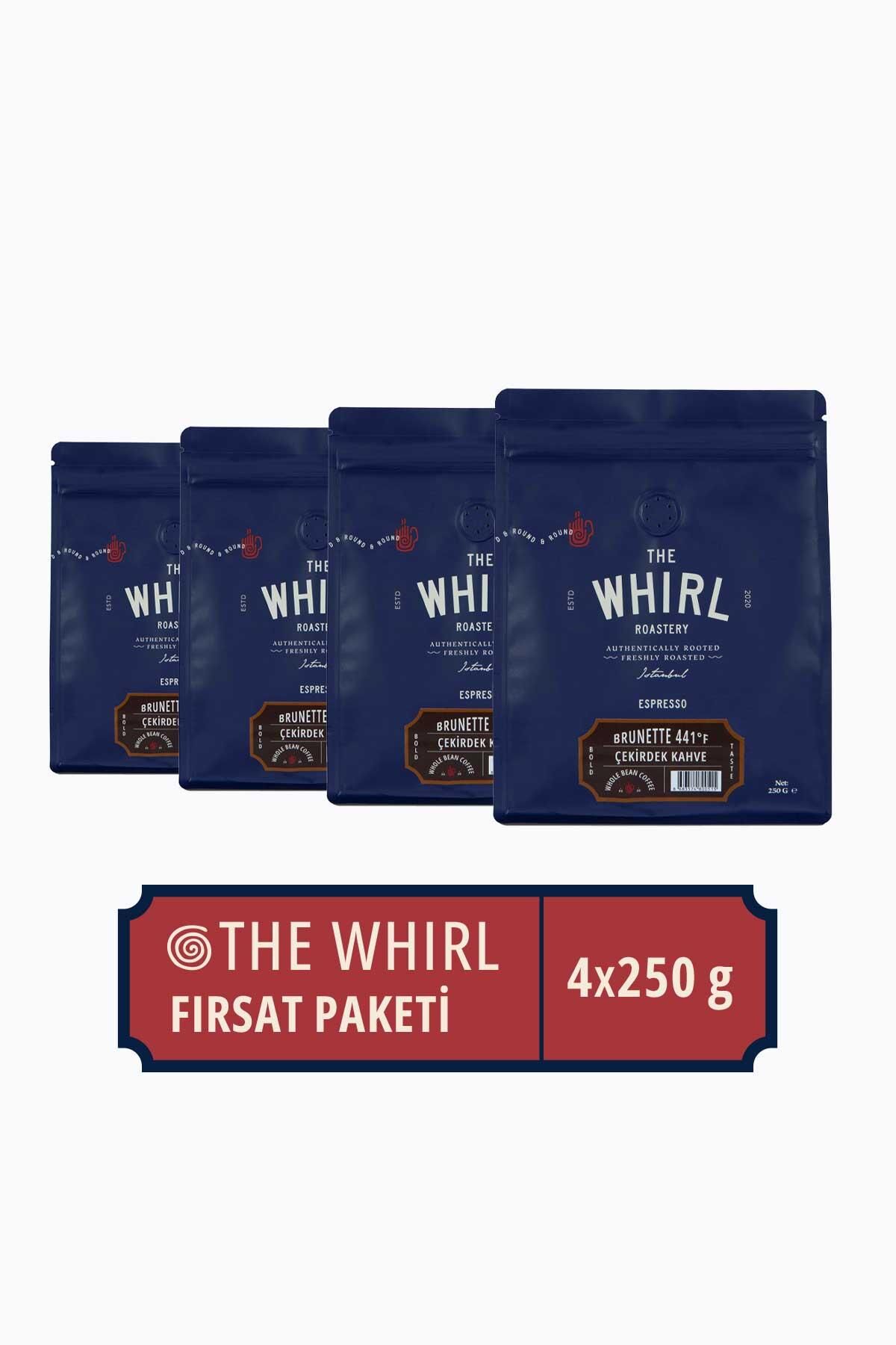 The Whirl Filtre Espresso Brunette 441°F Çekirdek Kahve 4'lü Fırsat Paketi