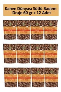 Kahve Dünyası Sütlü Badem Draje 60 gr x 12 Adet