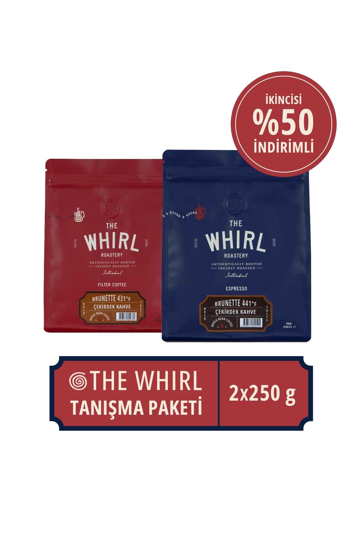 The Whirl Filtre Brunette Çekirdek Kahve Tanışma Paketi 250 gr x 2 Adet