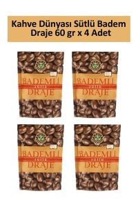 Kahve Dünyası Sütlü Badem Draje 60 gr x 4 Adet