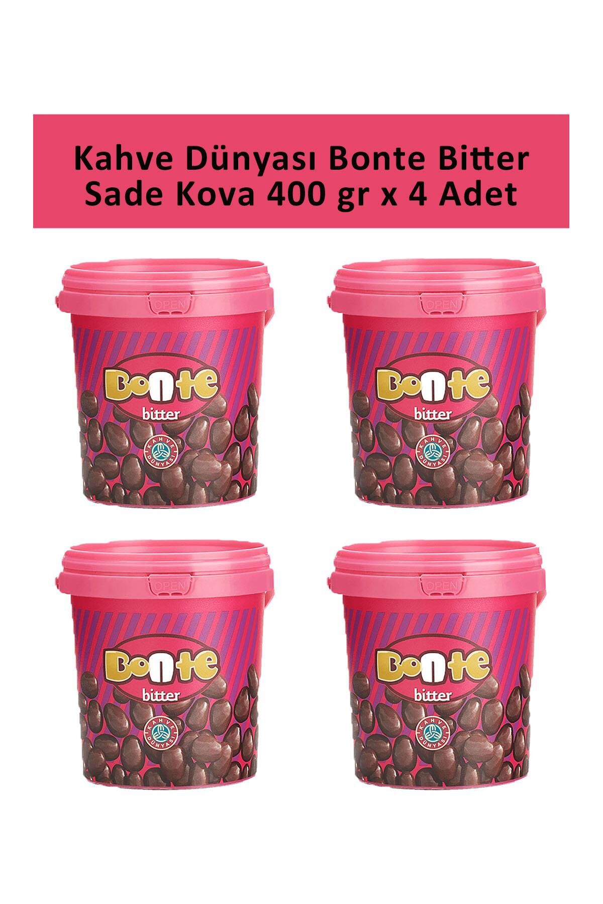 Kahve Dünyası Bonte Bitter Sade Kova 400 gr x 4 Adet