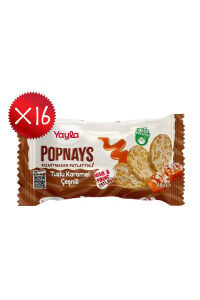 Yayla Popnays Tuzlu Karamel Çeşnili Mısır ve Pirinç Patlağı 68 g x16